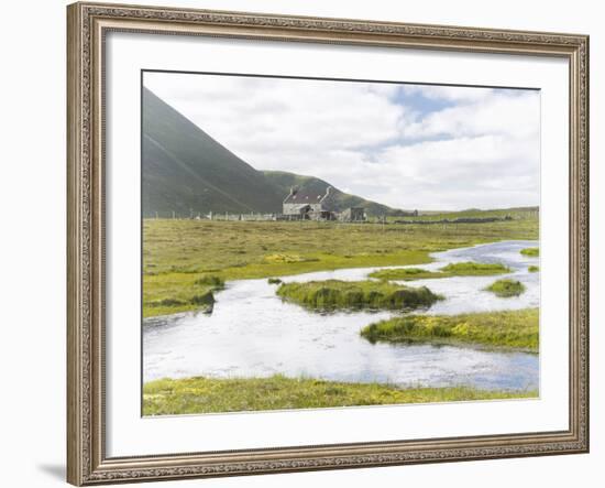 Foula Part of Shetland Islands, it Is One of Most Remote Permanently Inhabited Islands , Background-Martin Zwick-Framed Photographic Print