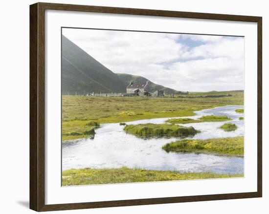 Foula Part of Shetland Islands, it Is One of Most Remote Permanently Inhabited Islands , Background-Martin Zwick-Framed Photographic Print