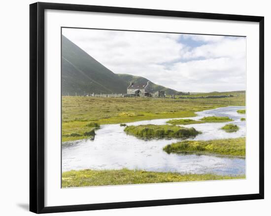 Foula Part of Shetland Islands, it Is One of Most Remote Permanently Inhabited Islands , Background-Martin Zwick-Framed Photographic Print