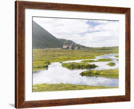 Foula Part of Shetland Islands, it Is One of Most Remote Permanently Inhabited Islands , Background-Martin Zwick-Framed Photographic Print