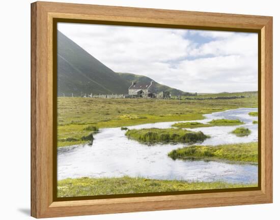 Foula Part of Shetland Islands, it Is One of Most Remote Permanently Inhabited Islands , Background-Martin Zwick-Framed Premier Image Canvas