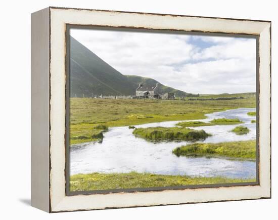 Foula Part of Shetland Islands, it Is One of Most Remote Permanently Inhabited Islands , Background-Martin Zwick-Framed Premier Image Canvas