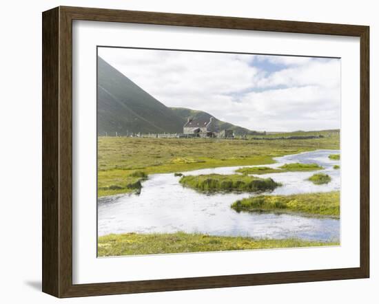 Foula Part of Shetland Islands, it Is One of Most Remote Permanently Inhabited Islands , Background-Martin Zwick-Framed Photographic Print