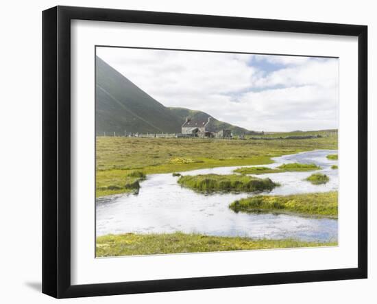 Foula Part of Shetland Islands, it Is One of Most Remote Permanently Inhabited Islands , Background-Martin Zwick-Framed Photographic Print