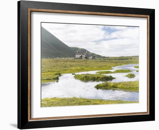 Foula Part of Shetland Islands, it Is One of Most Remote Permanently Inhabited Islands , Background-Martin Zwick-Framed Photographic Print