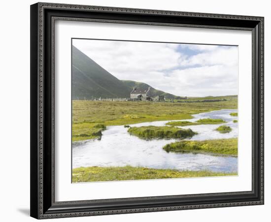 Foula Part of Shetland Islands, it Is One of Most Remote Permanently Inhabited Islands , Background-Martin Zwick-Framed Photographic Print