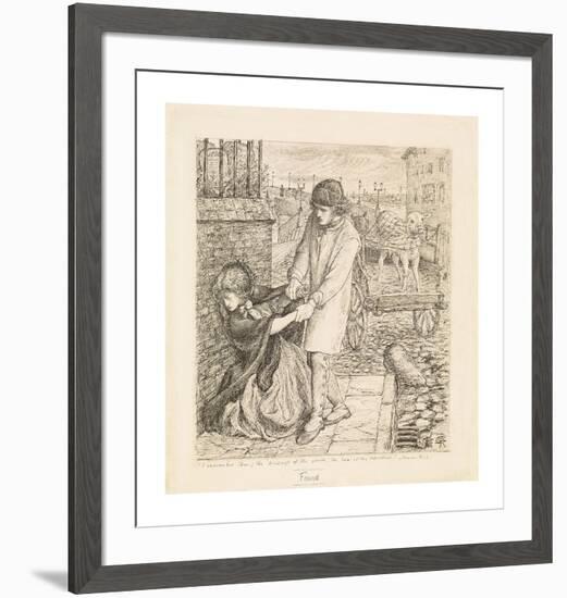 Found - Compositional Study-Dante Gabriel Rossetti-Framed Premium Giclee Print