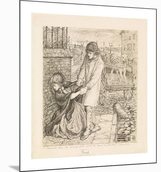 Found - Compositional Study-Dante Gabriel Rossetti-Mounted Premium Giclee Print