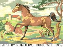 Paint by Numbers, Horse with Dog-Found Image Press-Giclee Print