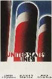 Travel Poster for United States Lines-Found Image Press-Giclee Print