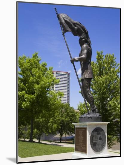 Founder of Franklinton Statue in Genoa Park, Columbus, Ohio, United States of America, North Americ-Richard Cummins-Mounted Photographic Print