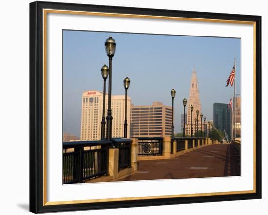 Founder's Bridge over the Connecticut River, Hartford, Connecticut-Jerry & Marcy Monkman-Framed Photographic Print