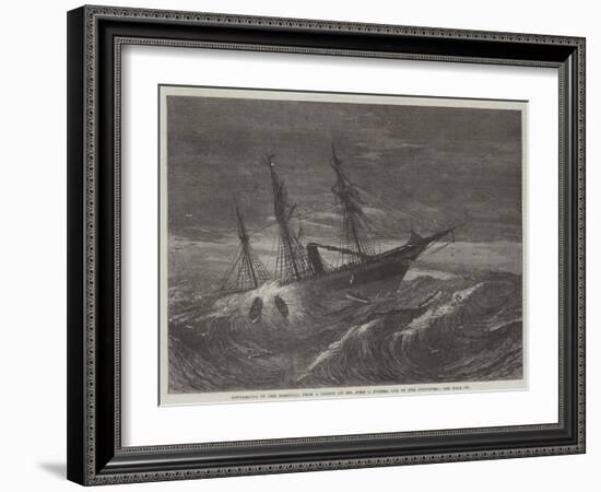 Foundering of the Hibernia-null-Framed Giclee Print