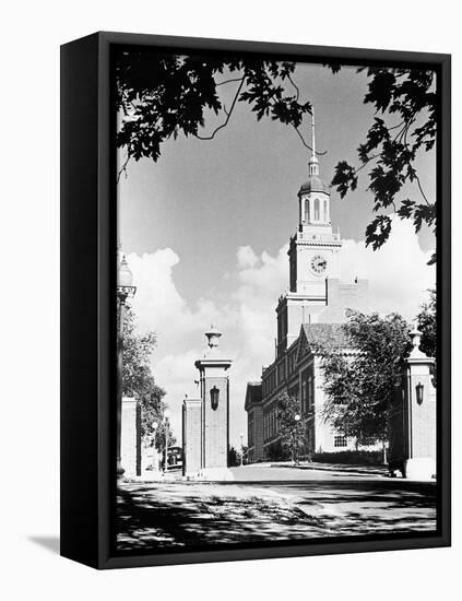 Founders Library at Howard University-null-Framed Premier Image Canvas