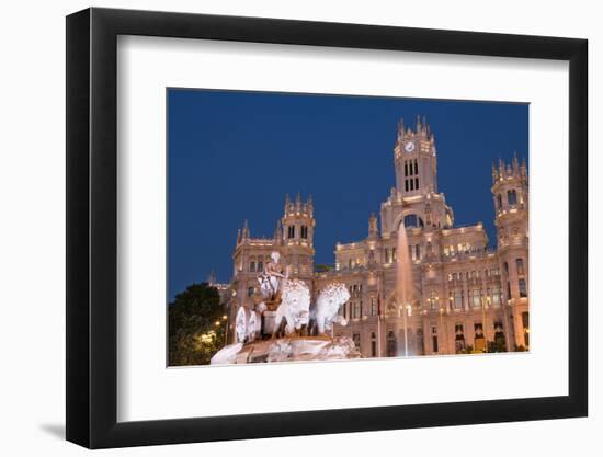 Fountain and Cybele Palace, Spain-Martin Child-Framed Photographic Print