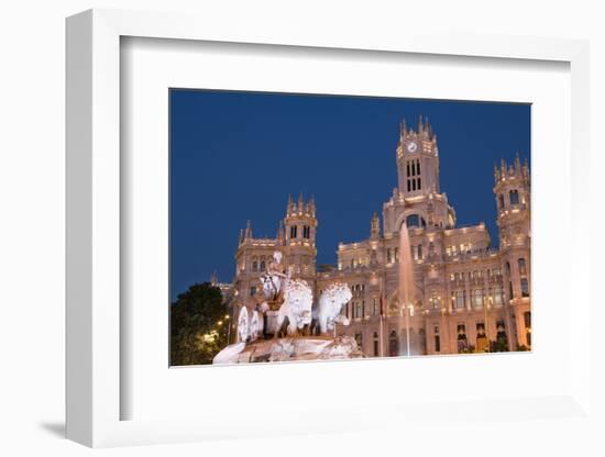 Fountain and Cybele Palace, Spain-Martin Child-Framed Photographic Print