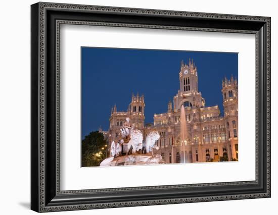 Fountain and Cybele Palace, Spain-Martin Child-Framed Photographic Print
