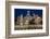 Fountain and Plaza De Cibeles Palace (Palacio De Comunicaciones) at Dusk, Plaza De Cibeles, Madrid-Charles Bowman-Framed Photographic Print