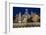 Fountain and Plaza De Cibeles Palace (Palacio De Comunicaciones) at Dusk, Plaza De Cibeles, Madrid-Charles Bowman-Framed Photographic Print