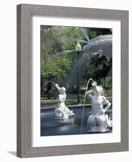 Fountain at Forsyth Park, Savannah, Georgia, USA-Adam Jones-Framed Photographic Print