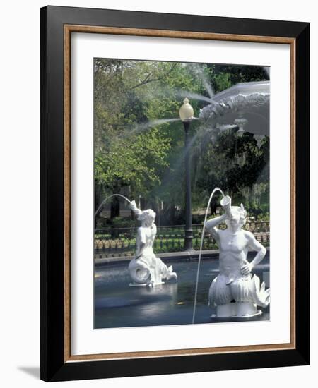 Fountain at Forsyth Park, Savannah, Georgia, USA-Adam Jones-Framed Photographic Print