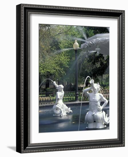 Fountain at Forsyth Park, Savannah, Georgia, USA-Adam Jones-Framed Photographic Print