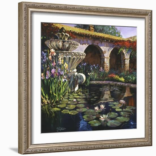 Fountain at San Miguel II-Clif Hadfield-Framed Art Print