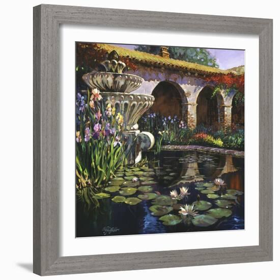 Fountain at San Miguel II-Clif Hadfield-Framed Art Print