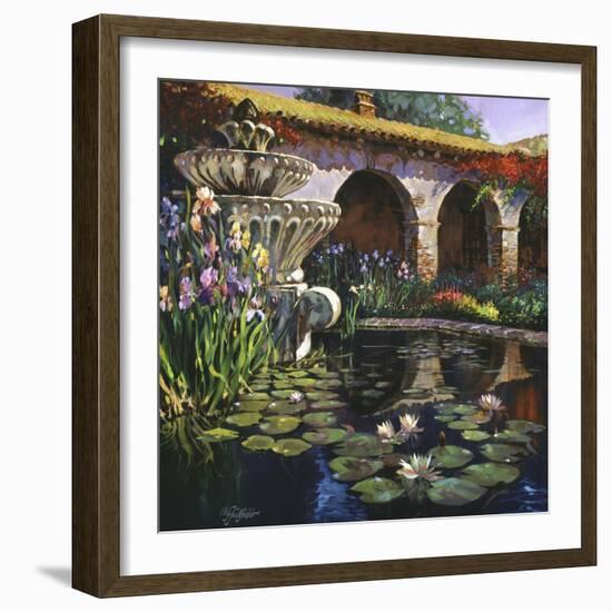 Fountain at San Miguel II-Clif Hadfield-Framed Art Print