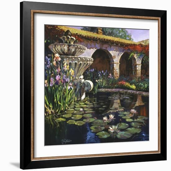 Fountain at San Miguel II-Clif Hadfield-Framed Art Print