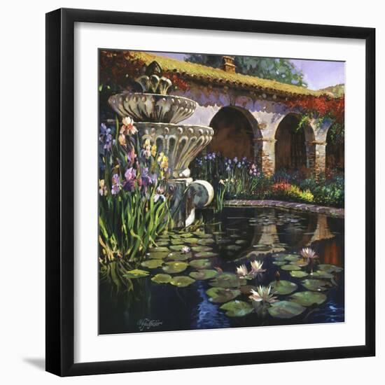 Fountain at San Miguel II-Clif Hadfield-Framed Art Print