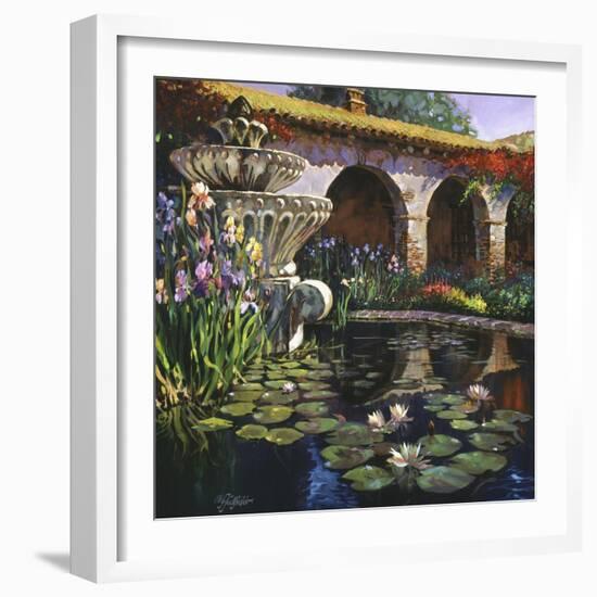 Fountain at San Miguel II-Clif Hadfield-Framed Art Print