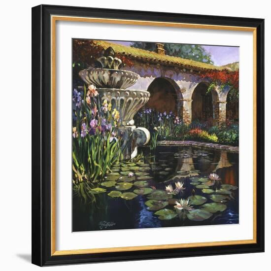 Fountain at San Miguel II-Clif Hadfield-Framed Art Print