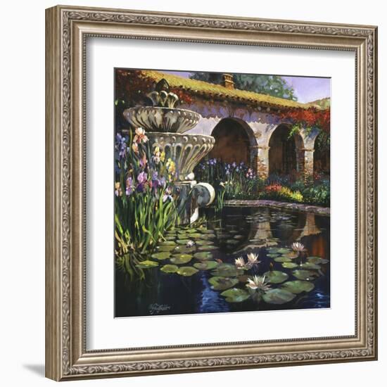 Fountain at San Miguel II-Clif Hadfield-Framed Art Print