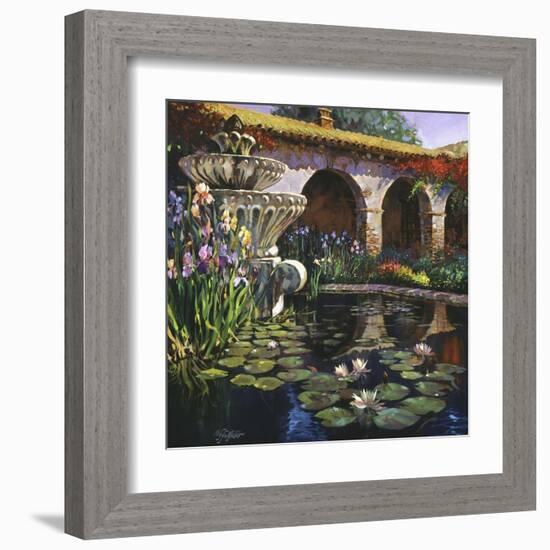 Fountain at San Miguel II-Clif Hadfield-Framed Art Print