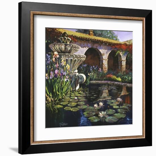 Fountain at San Miguel II-Clif Hadfield-Framed Art Print