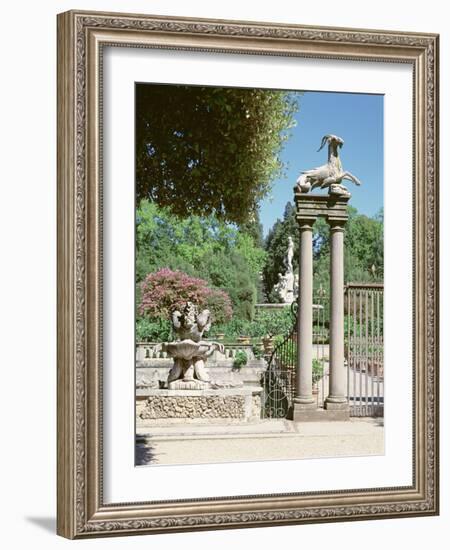 Fountain, Boboli Gardens, Florence-null-Framed Photographic Print