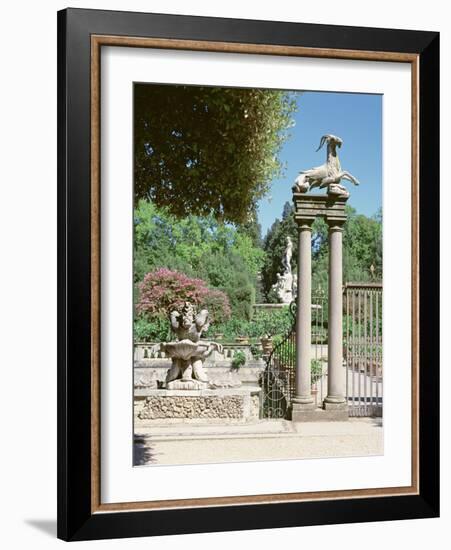 Fountain, Boboli Gardens, Florence-null-Framed Photographic Print