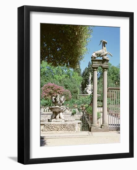 Fountain, Boboli Gardens, Florence-null-Framed Photographic Print