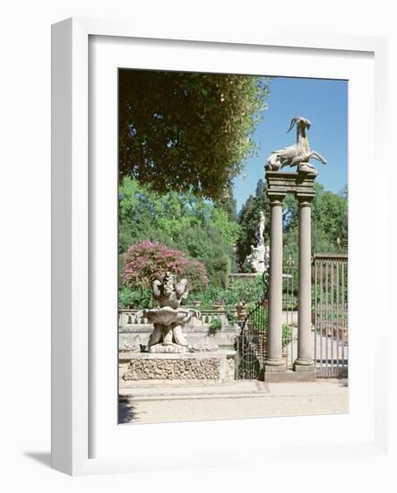 Fountain, Boboli Gardens, Florence-null-Framed Photographic Print