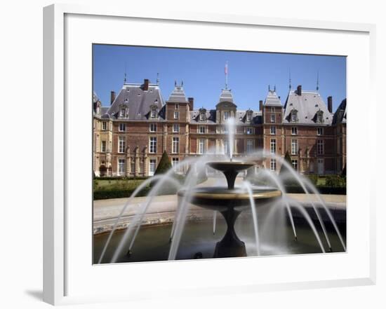 Fountain, Chateau, EU, Normandy, France-Alex Bartel-Framed Photographic Print