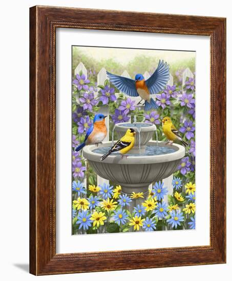 Fountain Festivities-Crista Forest-Framed Giclee Print