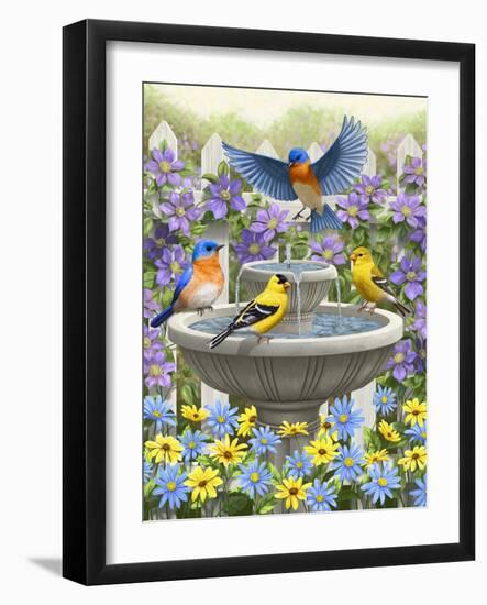 Fountain Festivities-Crista Forest-Framed Giclee Print