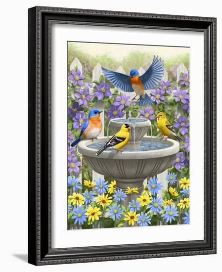 Fountain Festivities-Crista Forest-Framed Giclee Print