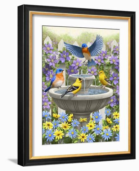 Fountain Festivities-Crista Forest-Framed Giclee Print