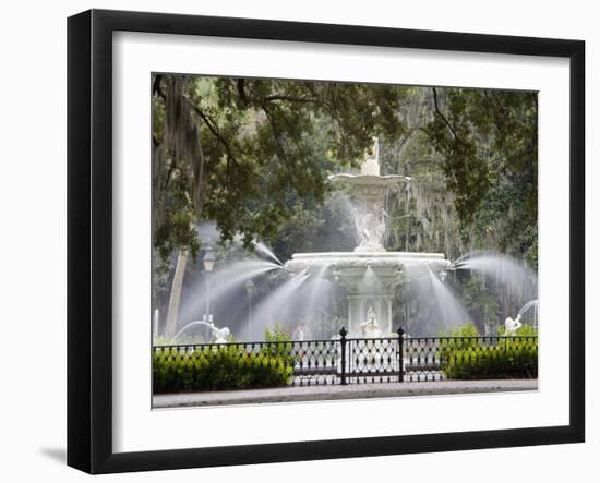 Fountain, Forsyth Park, Savannah, Georgia, United States of America, North America-Richard Cummins-Framed Photographic Print