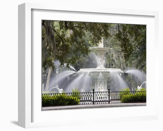 Fountain, Forsyth Park, Savannah, Georgia, United States of America, North America-Richard Cummins-Framed Photographic Print