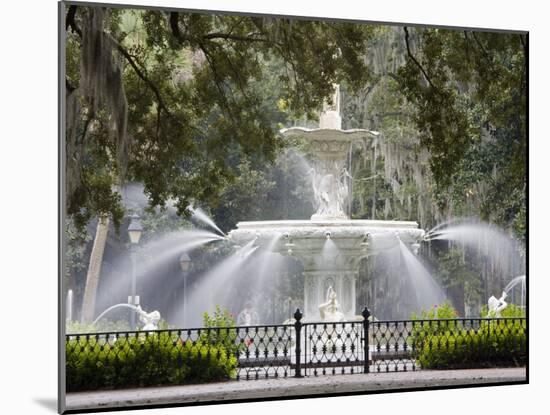 Fountain, Forsyth Park, Savannah, Georgia, United States of America, North America-Richard Cummins-Mounted Photographic Print