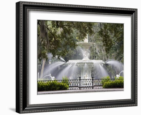 Fountain, Forsyth Park, Savannah, Georgia, United States of America, North America-Richard Cummins-Framed Photographic Print