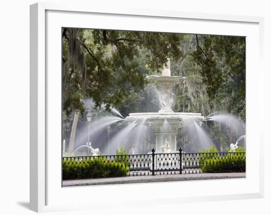 Fountain, Forsyth Park, Savannah, Georgia, United States of America, North America-Richard Cummins-Framed Photographic Print